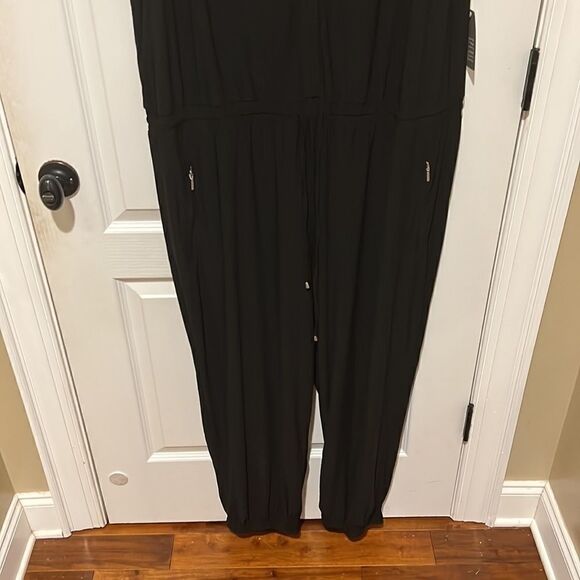 New Spense Woman Black Jumpsuit Jogger style bottom - Picture 4 of 14